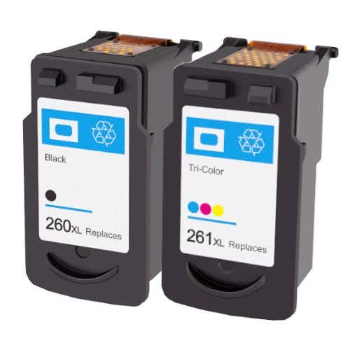 Canon PG-261XL & CL-261XL Remanufactured High Yield Ink Cartridge 2-Pack